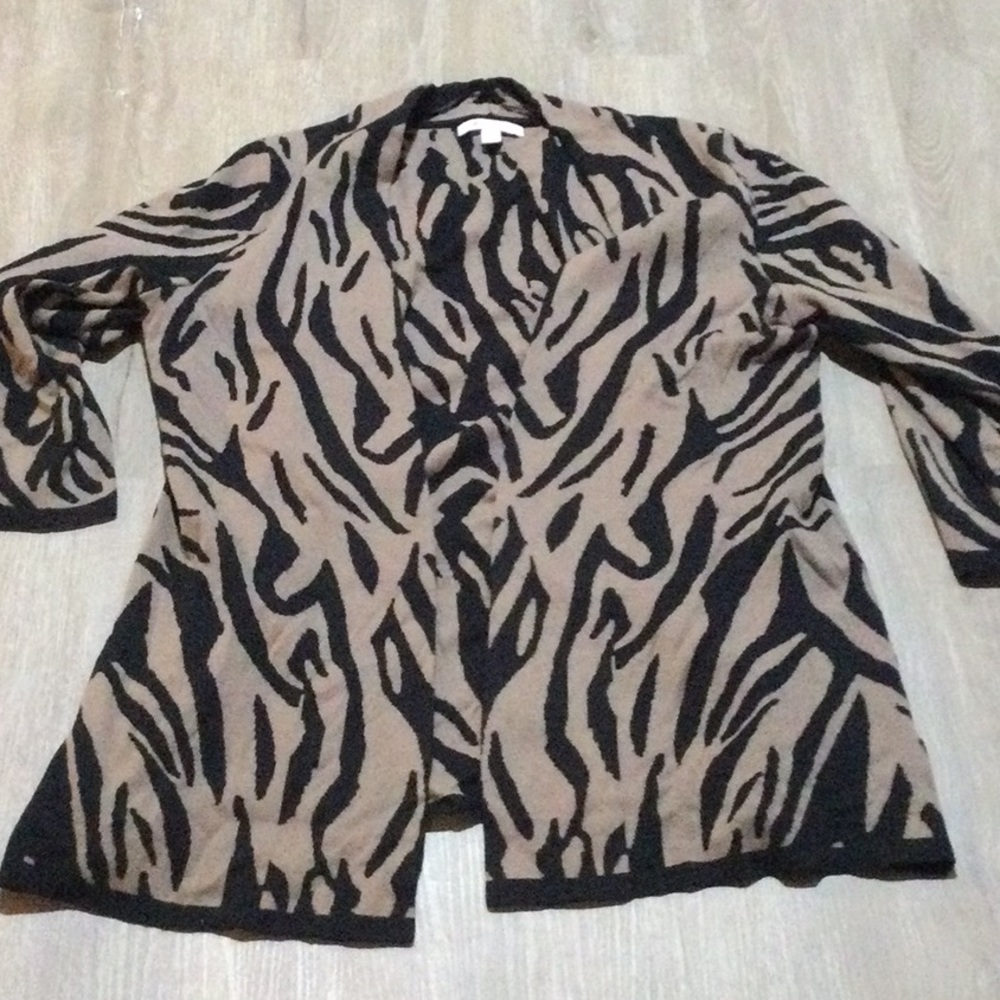 JM Collection open cardigan sweater